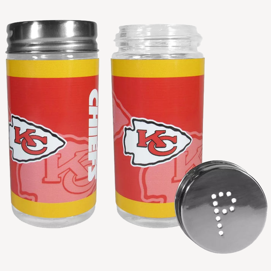 Siskiyou Gifts Kansas City Chiefs Glass Salt and Pepper Shakers, NFL Licensed