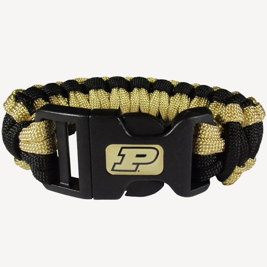 Siskiyou Gifts Purdue Boilermakers Survivor Bracelet, NCAA Licensed