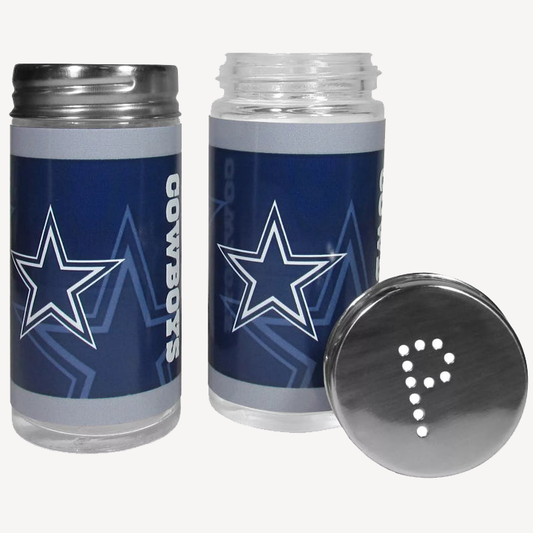 Siskiyou Gifts Dallas Cowboys Glass Salt and Pepper Shakers, NFL Licensed