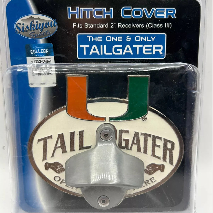 Siskiyou Gifts Miami Hurricanes Tailgater Hitch Cover "The One And Only", NCAA Licensed