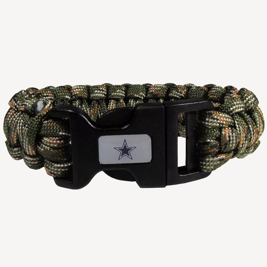 Siskiyou Gifts Dallas Cowboys Camo Survivor Bracelet, NFL Licensed