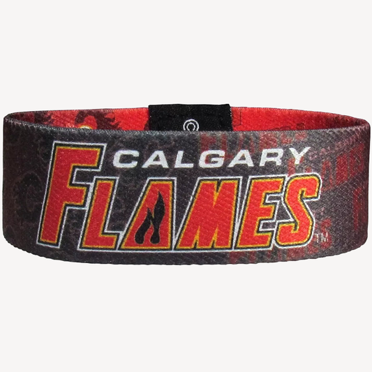 Siskiyou Gifts Calgary Flames Stretch Bracelet, NHL Licensed