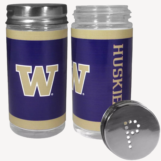 Siskiyou Gifts Washington Huskies Glass Salt and Pepper Shakers, NCAA Licensed