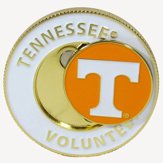 Siskiyou Gifts Tennessee Volunteers 1.75" Diameter Team Logo Coin Golf Ball Marker, NCAA License