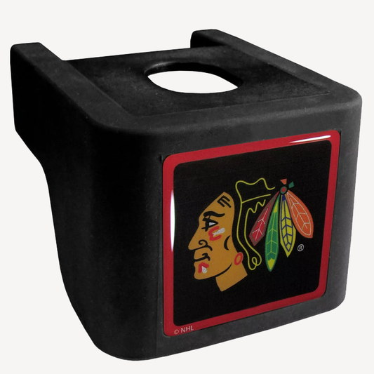 Siskiyou Gifts Chicago Blackhawks Shin Shield Hitch Cover Fits 2 1/2" Ball Mount, NHL Licensed