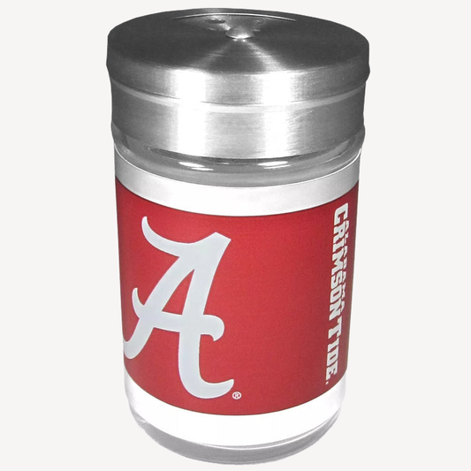 Siskiyou Gifts Alabama Crimson Tide Glass Tailgater Seasoning Shaker, NCAA Licensed