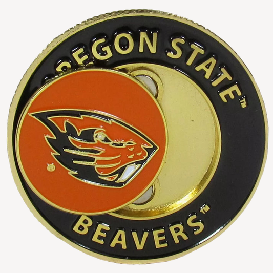 Siskiyou Gifts Oregon State Beavers 1.75" Diameter Team Logo Coin Golf Ball Marker, NCAA License