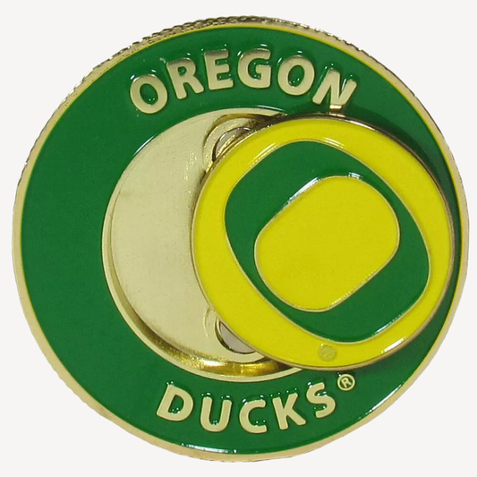 Siskiyou Gifts Oregon Ducks 1.75" Diameter Team Logo Coin Golf Ball Marker, NCAA Licensed