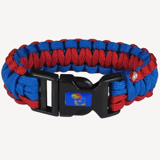 Siskiyou Gifts Kansas Jayhawks Survivor Bracelet, NCAA Licensed