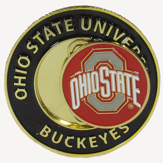 Siskiyou Gifts Ohio State Buckeyes 1.75" Diameter Team Logo Coin Golf Ball Marker, NCAA Licensed