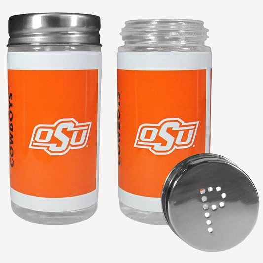 Siskiyou Gifts Oklahoma State Cowboys Glass Salt and Pepper Shakers, NCAA Licensed