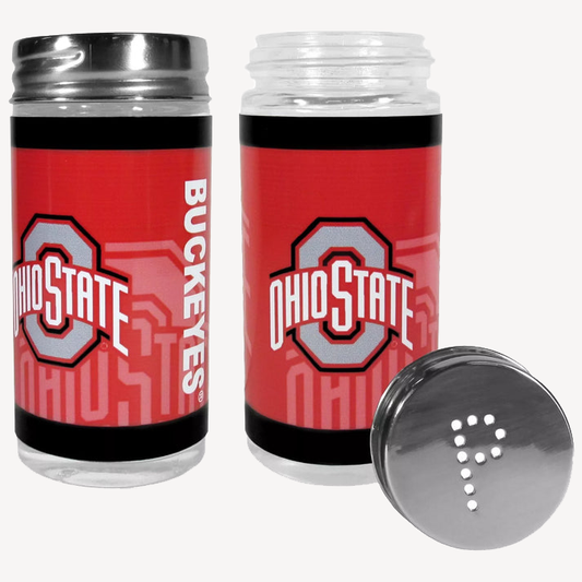 Siskiyou Gifts Ohio State Buckeyes Glass Salt and Pepper Shakers, NCAA Licensed