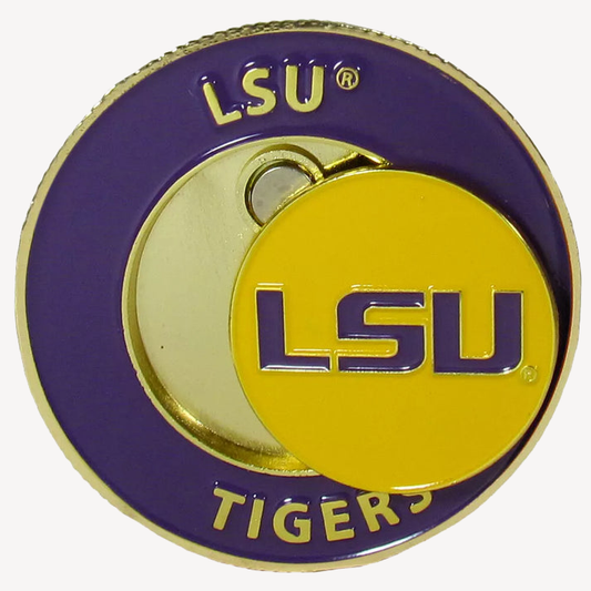 Siskiyou Gifts LSU Tigers 1.75" Diameter Team Logo Coin Golf Ball Marker, NCAA Licensed