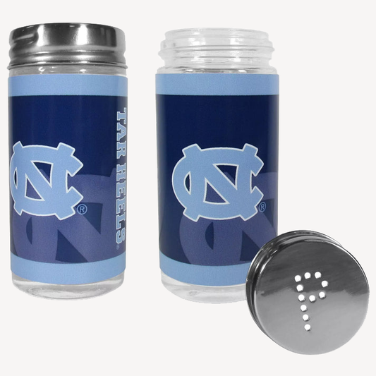 Siskiyou Gifts North Carolina Tar Heels Glass Salt and Pepper Shakers, NCAA Licensed