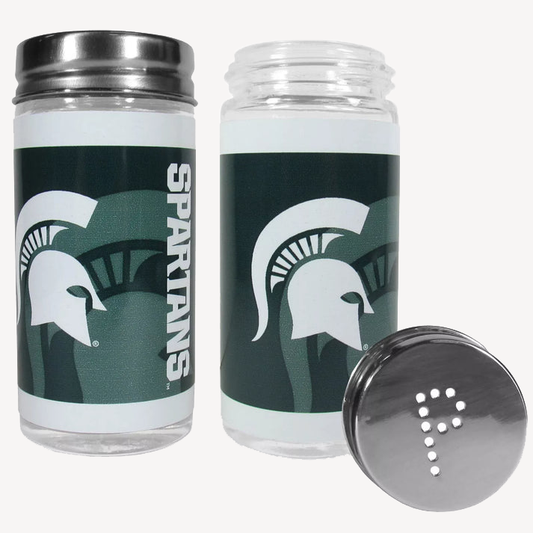 Siskiyou Gifts Michigan State Spartans Glass Salt and Pepper Shakers, NCAA Licensed