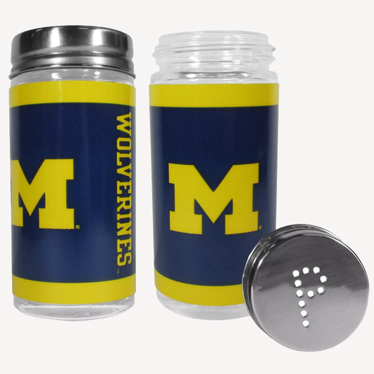 Siskiyou Gifts Michigan Wolverines Glass Salt and Pepper Shakers, NCAA Licensed
