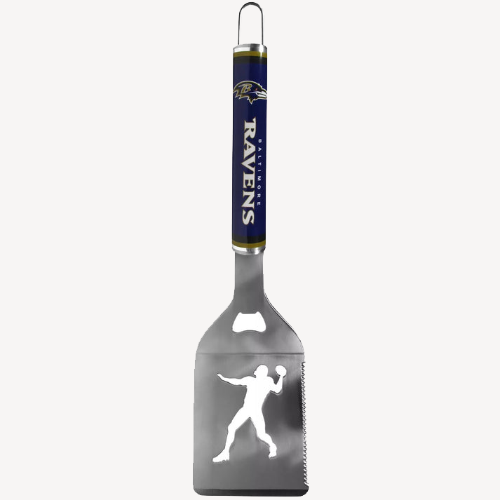 Siskiyou Gifts Baltimore Ravens Stainless Steel BBQ Spatula w/Bottle Opener, NFL Licensed