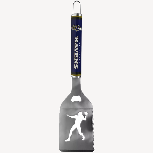 Siskiyou Gifts Baltimore Ravens Stainless Steel BBQ Spatula w/Bottle Opener, NFL Licensed