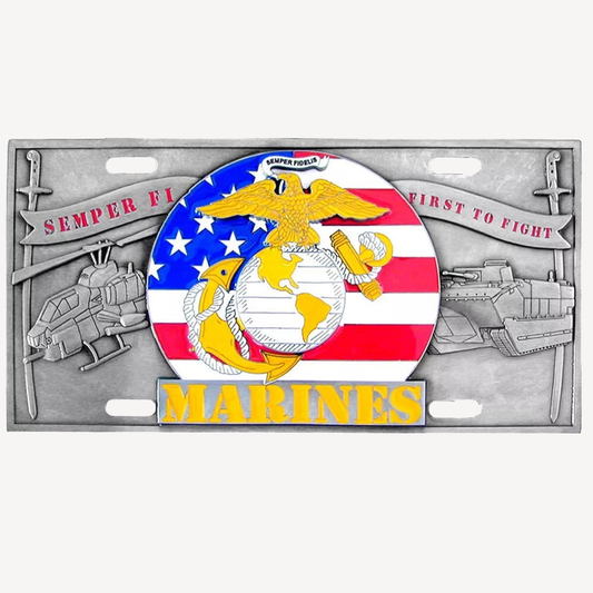 Siskiyou Gifts Marines Semper Fi 3D Collector's License Plate