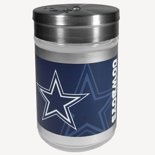 Siskiyou Gifts Dallas Cowboys Glass Tailgater Seasoning Shaker, NFL Licensed