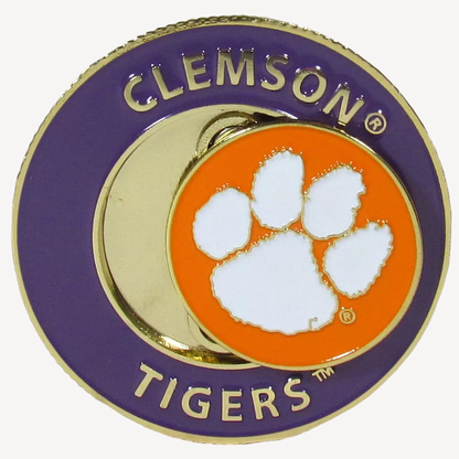 Siskiyou Gifts Clemson Tigers 1.75" Diameter Team Logo Coin Golf Ball Marker, NCAA Licensed