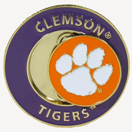 Siskiyou Gifts Clemson Tigers 1.75" Diameter Team Logo Coin Golf Ball Marker, NCAA Licensed