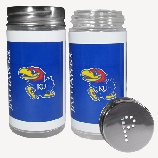 Siskiyou Gifts Kansas Jayhawks Glass Salt and Pepper Shakers, NCAA Licensed