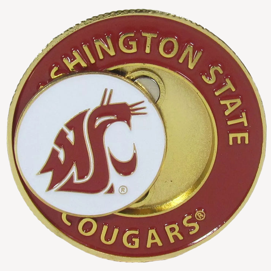 Siskiyou Gifts Washington State Cougars 1.75" Diameter Team Logo Coin Golf Ball Marker, NCAA Licensed