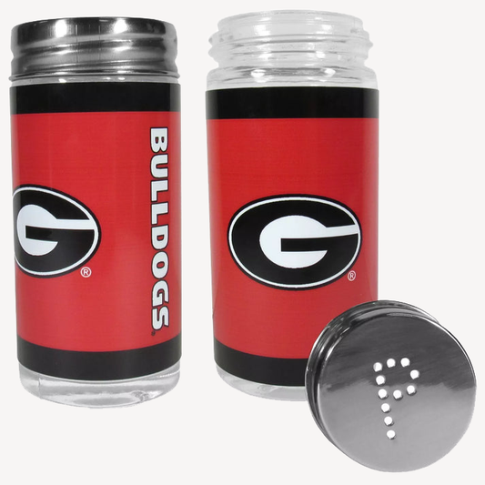 Siskiyou Gifts Georgia Bulldogs Glass Salt and Pepper Shakers, NCAA Licensed