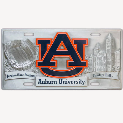 Siskiyou Gifts Auburn Tigers 3D Collector's License Plate, NCAA Licensed!