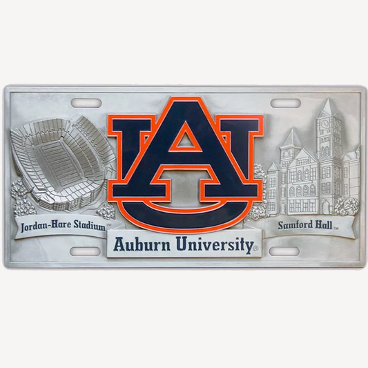 Siskiyou Gifts Auburn Tigers 3D Collector's License Plate, NCAA Licensed!