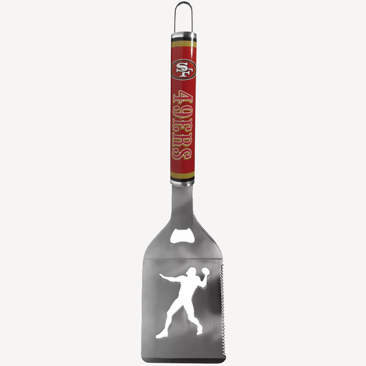 Siskiyou Gifts San Francisco 49ers Stainless Steel BBQ Spatula w/Bottle Opener, NFL Licensed