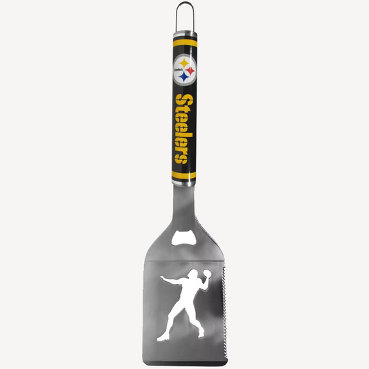 Siskiyou Gifts Pittsburgh Steelers Stainless Steel BBQ Spatula w/Bottle Opener, NFL Licensed
