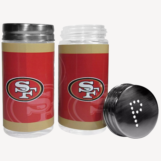 Siskiyou Gifts San Francisco 49ers Glass Salt and Pepper Shakers, NFL Licensed