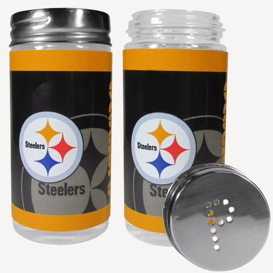 Siskiyou Gifts Pittsburgh Steelers Glass Salt and Pepper Shakers, NFL Licensed