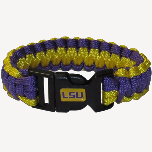 Siskiyou Gifts LSU Tigers Survivor Bracelet, NCAA Licensed