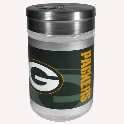 Siskiyou Gifts Green Bay Packers Glass Tailgater Seasoning Shaker, NFL Licensed