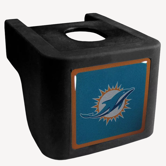 Siskiyou Gifts Miami Dolphins Shin Shield Hitch Cover Fits 2 1/2" Ball Mount, NFL Licensed