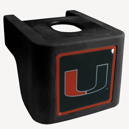 Siskiyou Gifts Miami Hurricanes Shin Shield Hitch Cover Fits 2 1/2" Ball Mount, NCAA Licensed