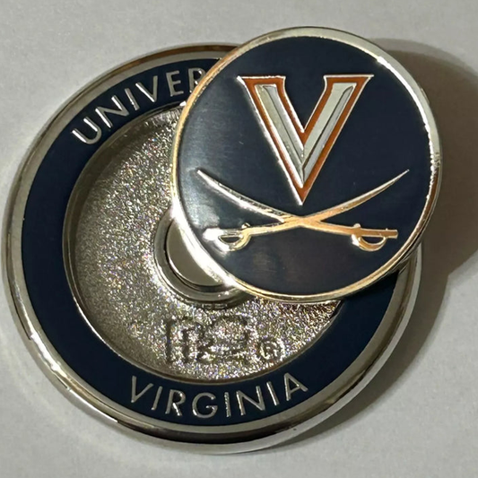 PRG Golf Virginia Cavaliers Duo Logo Magnetic Golf Ball Marker NCAA Licensed