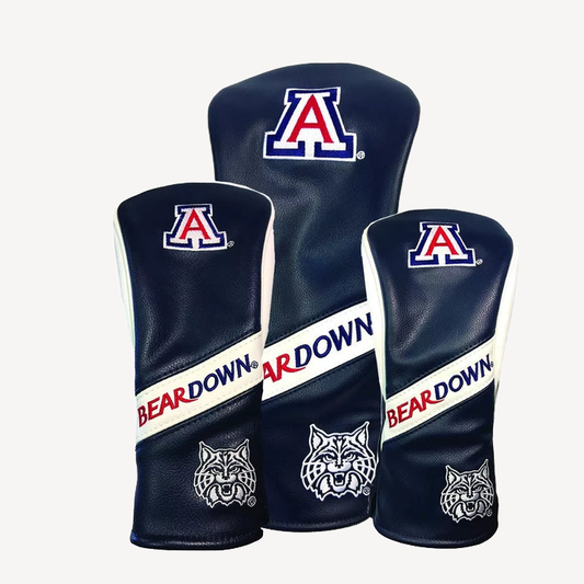 PRG Golf Arizona Wildcats Set of 3 Head Covers Driver Fairway & Rescue NCAA Licensed