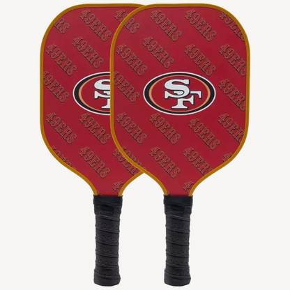 Parrot Paddles Carbon Fiber San Francisco 49ers Pickleball Paddle Set w/Case