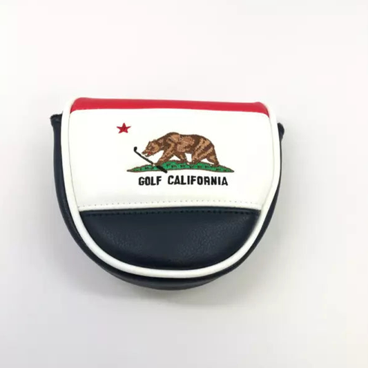 PRG Golf Limited Edition California Golden Bear Horizon Mallet Putter Cover Red White Blue