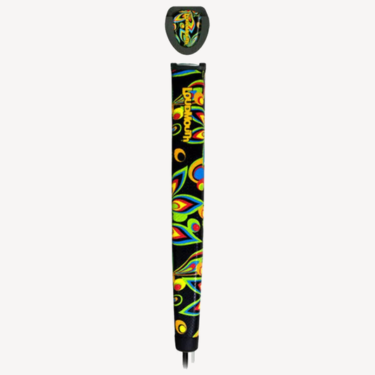 Loudmouth Authentic Black Shagadelic Oversized Pistol Putter Grip w/Ball Marker