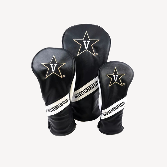PRG Golf Vanderbilt Commodores Set of 3 Head Covers Driver Fairway & Rescue
