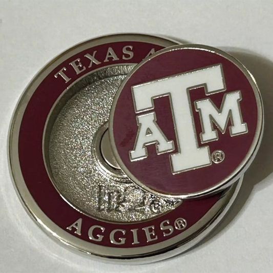 PRG Golf Texas A&M Aggies Duo Logo Magnetic Golf Ball Marker NCAA Licensed