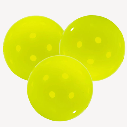 Parrot Paddles Tube of 3 Outdoor Pickleballs 1-Piece (Neon Green)