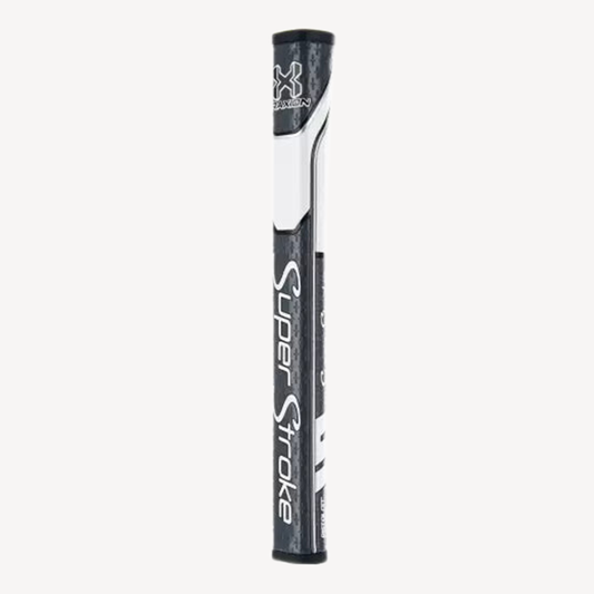 SuperStroke (Authentic) Traxion Gray & White Pistol GT 1.0 Putter Grip