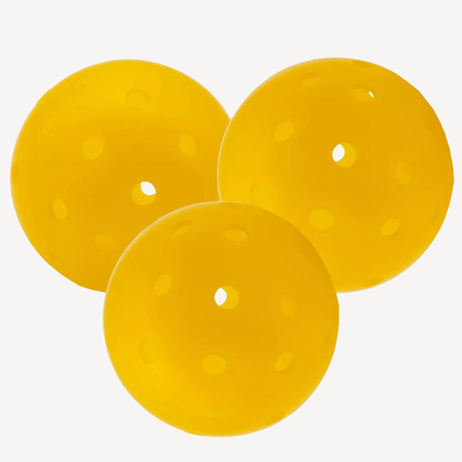 Parrot Paddles Tube of 3 Outdoor Pickleballs 1-Piece (Yellow)