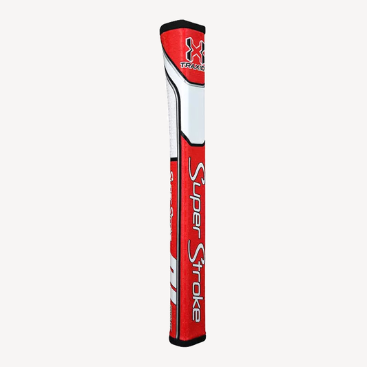 SuperStroke (Authentic) Traxion Red & White Pistol GT 2.0 Putter Grip